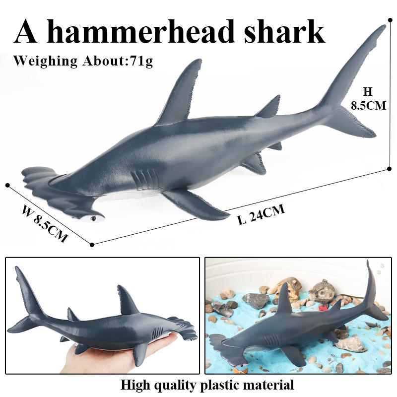 Oenux New Sea Life Seal Sea Lion Orcas Blue Whale Shark Megalodon Dolphin Aquarium Ocean Marine Animals Model Kids Toy Gift