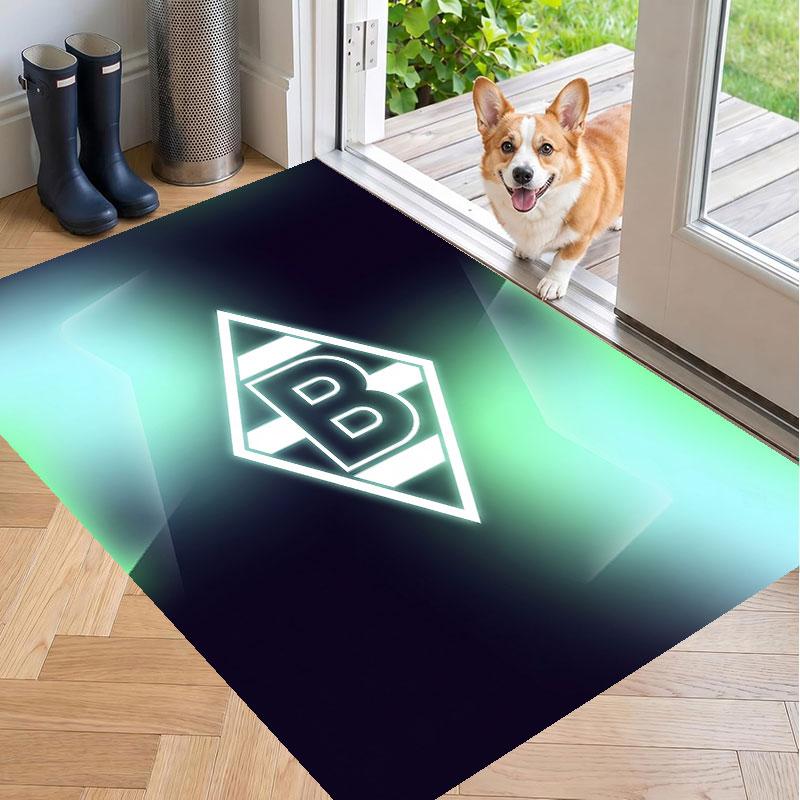 Soft Floor Carpet Borussia Mönchengladbach Pattern Area Rug Decorative Mat For Home Room Decoration
