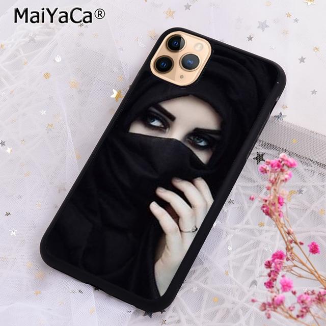 

Arab Woman With Niqab Face eye Phone Case For iPhone 17 Air 16 pro max 15 14 plus 12 13 Shell Cover coque iPhone 16