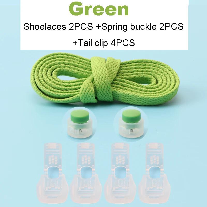 New No Tie Shoelace Classic Flat Shoelaces Bread Buckle Lock Shoe Laces for Sneakers Kids Adult Quick Lace for Shoes Accessories
