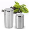 Stainless Steel Tea Tins Canister Home Kitchen Canisters for Tea Coffee Sugar Storage Loose Leaf Tea Tin Tea Tins