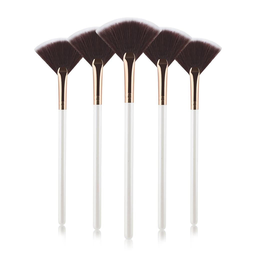 1/3/5/9Pcs Slim Soft Facial Fan Brush,Makeup Cosmetic Multi Use,Mask Brush Makeup Brush Tool Set