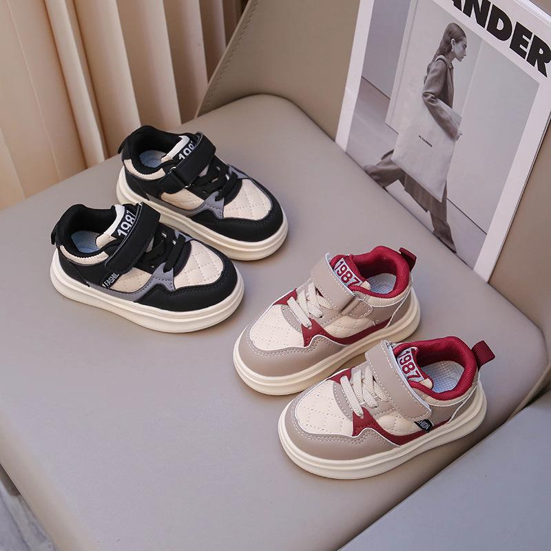 Girls Board Shoes 2025 Spring and Autumn New Children's Shoes Boys Sports Shoes Soft Sole Breathable Baby Anti-kick Casual Shoes