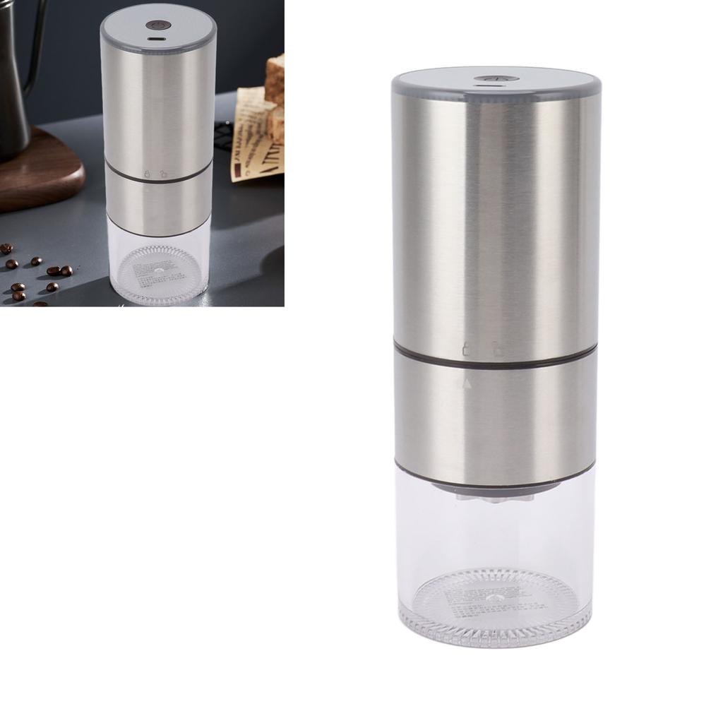 Electric Coffee Grinder Fine Coarse Automatic USB Charging Portable Cordless Bean Grinder 110ml
