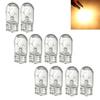 10Pcs Automotive T5 Halogen Bulb Single & Dual Filament Amber Bulb 12V 1.2W Brake/Signal/Licence Plate Light Auto Accessories