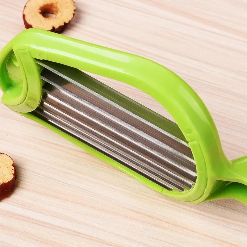 Kitchen Tools Egg Split Jujube Slicer Multifunction Egg Slicer Handheld Mushroom Kiwi Strawberries Divider Slicing Accessories