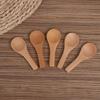 10/30/50pcs Wooden Spoon 8cm Jar Spoon Party Favor Ideal for Jars of Sugar Spices Salt Creamer Small Wooden Spoon4