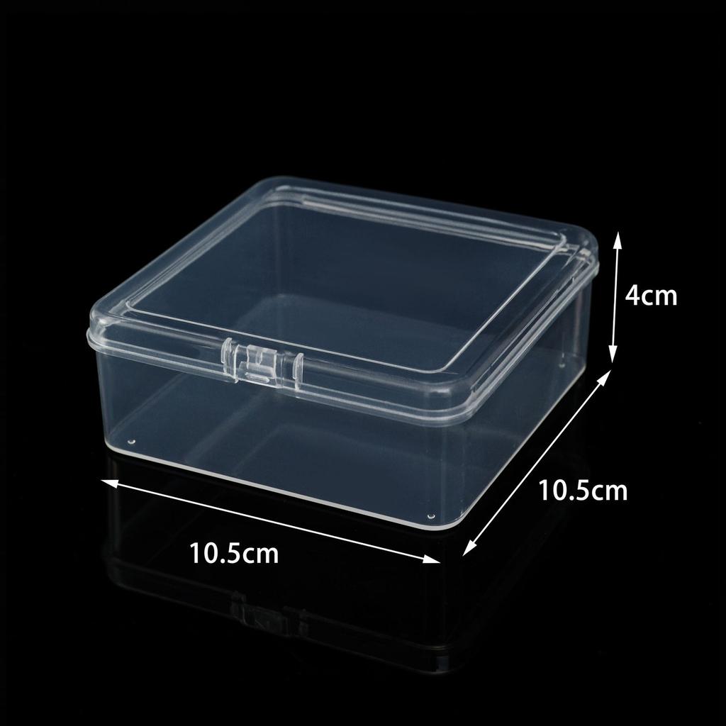 Heightened Square Pp Plastic Box, Transparent Storage, Parts Box, Square Small Product Puzzle Packaging Box, Display Box.