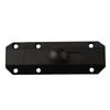 Door Protection Heavy Duty Latch Slide Door Security Black Multi-layer Polished Finish Space-Saving Lock Sturdy Construction