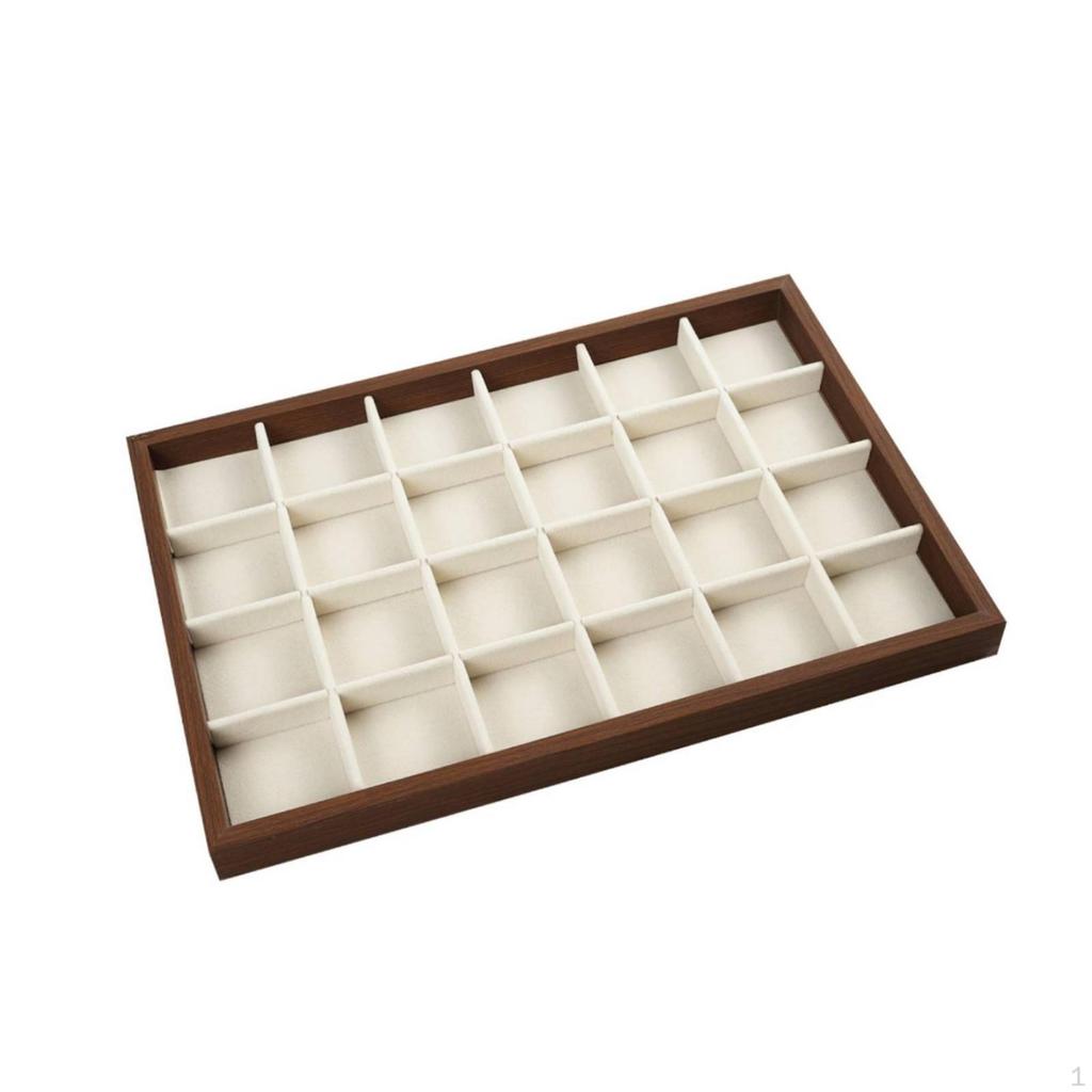Jewelry Display Tray ClothlinedLined Organizer Decorative for Dressing Table, Retail