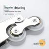 Sliding Door Pulley for Wardrobe/Bathroom/Balcony - Glass Door Bottom Wheel with Concave & Convex Floor Compatibility