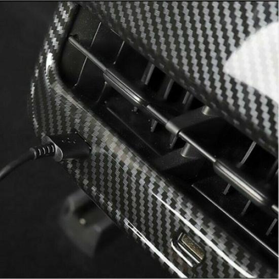 Carbon Fiber Rear Armrest Air Vent Outlet Cover Trim For Tesla Model 3 2017-2022