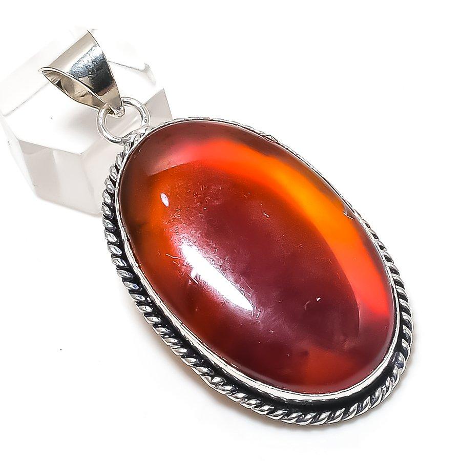 

Natural Carnelian Gemstone 925 Sterling Silver Jewelry Pendant 2.36 Z2M17