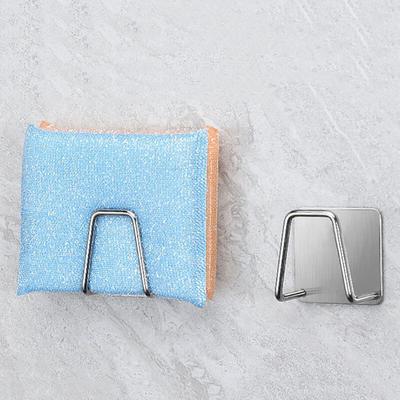 Porta spugna per sapone in acciaio inox, spazzola per lavare i piatti, stendibiancheria, panno in spugna, gancio per lo scarico