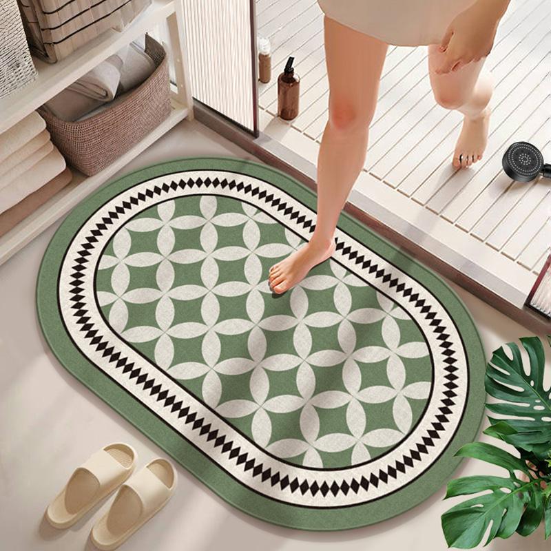 Water-absorbing and Non-slip Bathroom Floor Mat, Diatom Mud Floor Mat At the Door of the Bathroom, Kitchen Entry