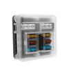 6 Ways Blade Car Boat Fuse Box Holder Fuse Holder Block Warning Indicator 12V 36V Power Distribution Panel Board