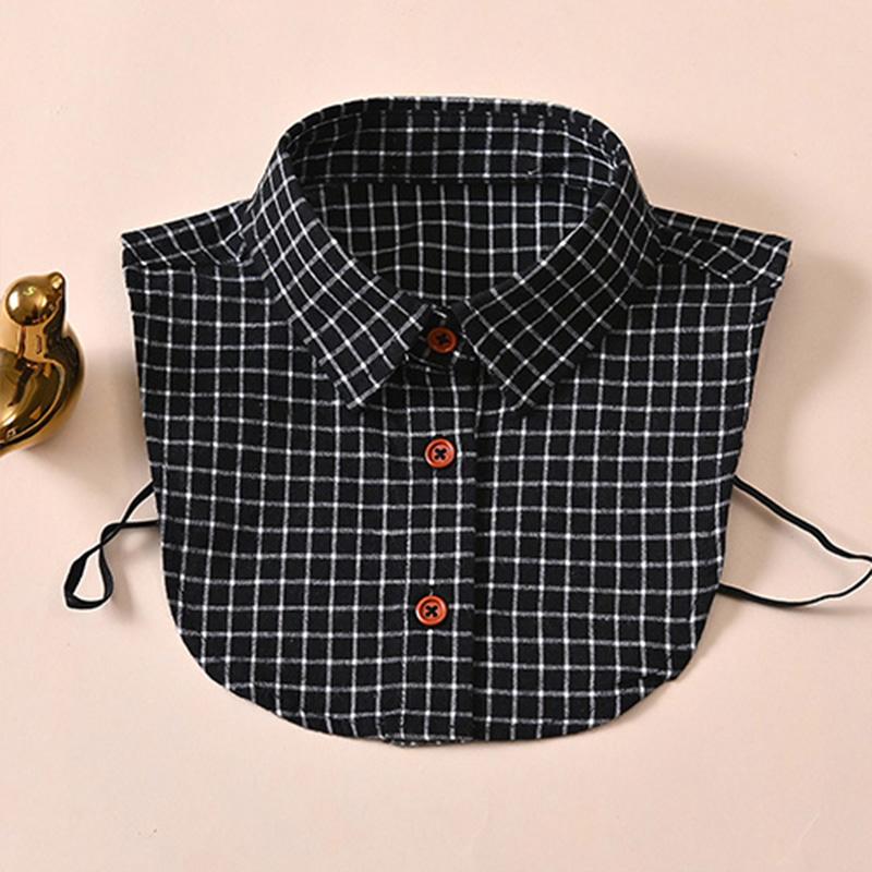 Perfect Match Stripe Fake Collar Shirt Children Print Collares Mujer Cotton Detachable Collar Choker Kids Boys Girls Removable Half Shirt