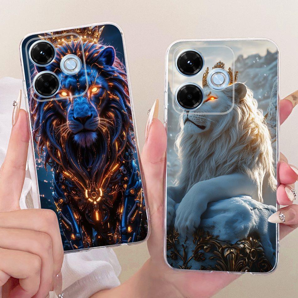 For Xiaomi Redmi 13X Cool Dragon Tiger Pattern Phone Case For Redmi 13X Soft Silicone TPU Cases
