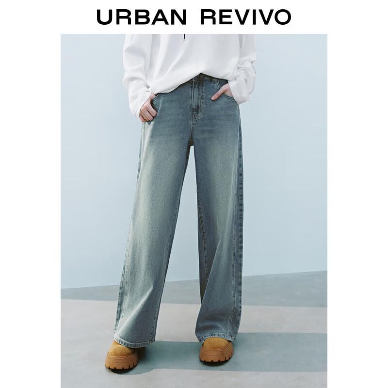 UR Women s Vintage Washed Cat Whisker Denim Jeans 29