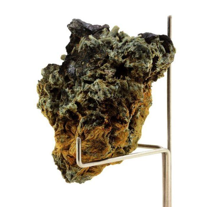 Pierres et Minéraux. Hématite + Quartz Prase. 251.95 ct. Serifos Island, Milos, South Aegean, Grèce.