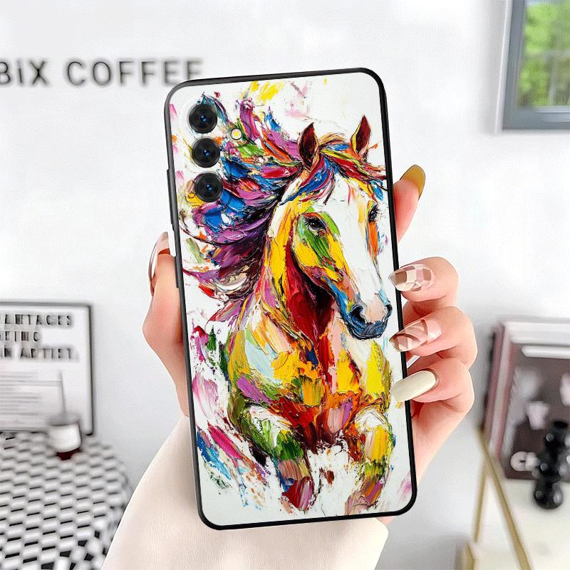 

Oil Painting Horse Soft Phone Case for Samsung A17 A37 A57 A16 A26 A36 A56 A15 A25 A35 A55 A14 A24 A34 A54 A13 A23 A33 A53 A52 A Samsung A26