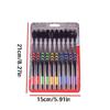 10/20/30-Pack Boxed Toothbrushes for Deep Cleaning Without Harming Gums, Family Pack with Random Colors, Adult Bamboo Charcoal Toothbrushes, Daily Use