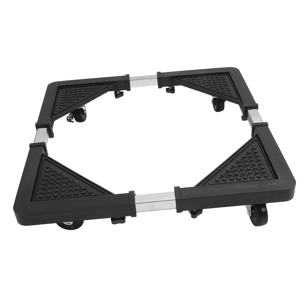 Adjustable Refrigerator Stand with 4 Locking Wheels Reduce Noise Furniture Dolly Mobile Roller for