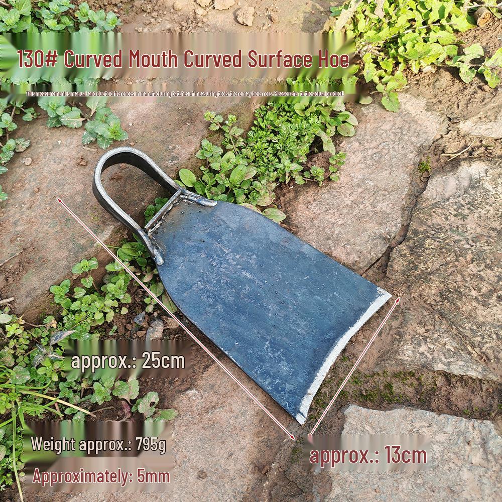 Thickened Manganese Steel Garden Hoe for Digging, Weeding, and Planting
