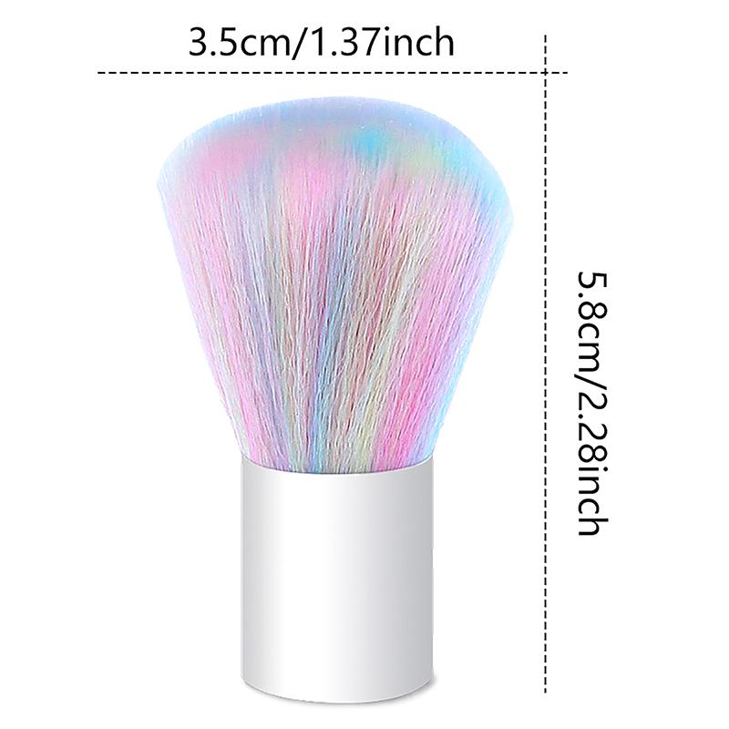 Nail Cleaning Dust Brush Makeup Brush Metal Handle Nail Paint Gel Dust Cleaning Brush Make Up Nail Art Uv Powder Remover Brush