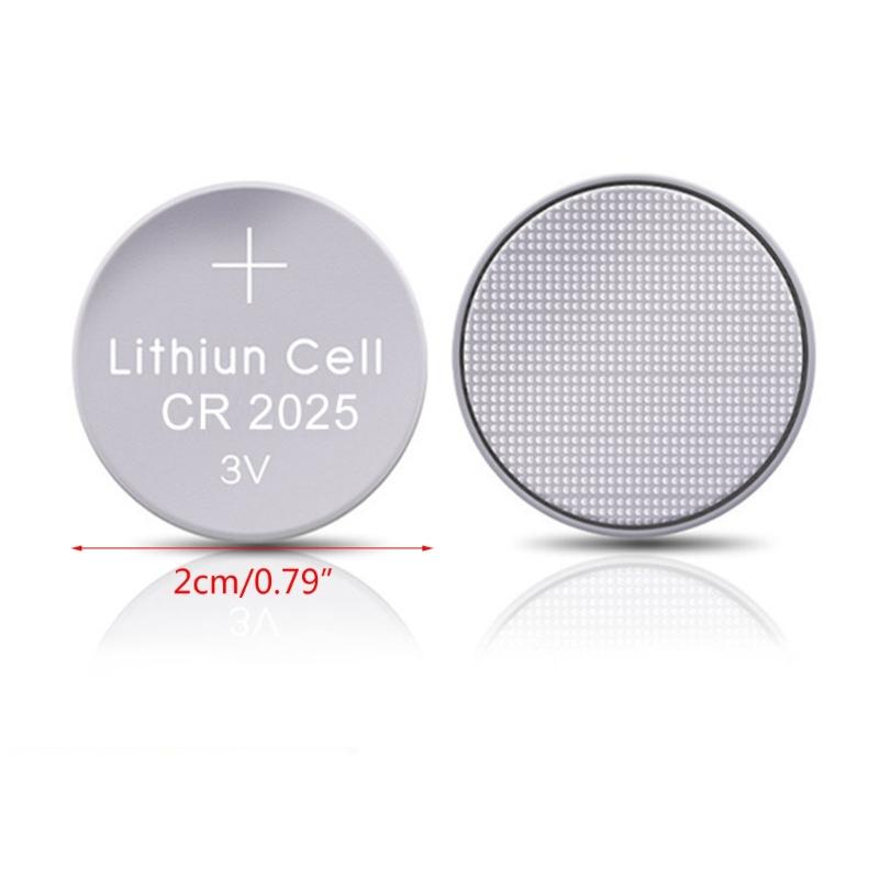 Pack of 5pcs/10pcs CR2025 Button Cell Batteries CR2025 3V Lithium Battery for Watches Calculators Stable Output