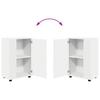 Wall Mounted TV Cabinet Set 4 pcs White Engineered Wood