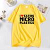 I Love Microplastics T-Shirts Men Funny Mmicroplastic Humor Letter Print Tee Tops Summer Cotton Casual T Shirt Male Clothes Tops