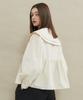 MANAVIS7 Sailor Double Collar Blouse [Beige]
