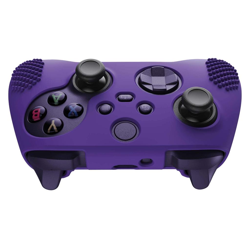 eXtremeRate PlayVital 3D Studded Xbox Series Controller Silicone Cover Skin with 6 Black Thumb Grip Soft Rubber Case Protector for Xbox Core Wireless