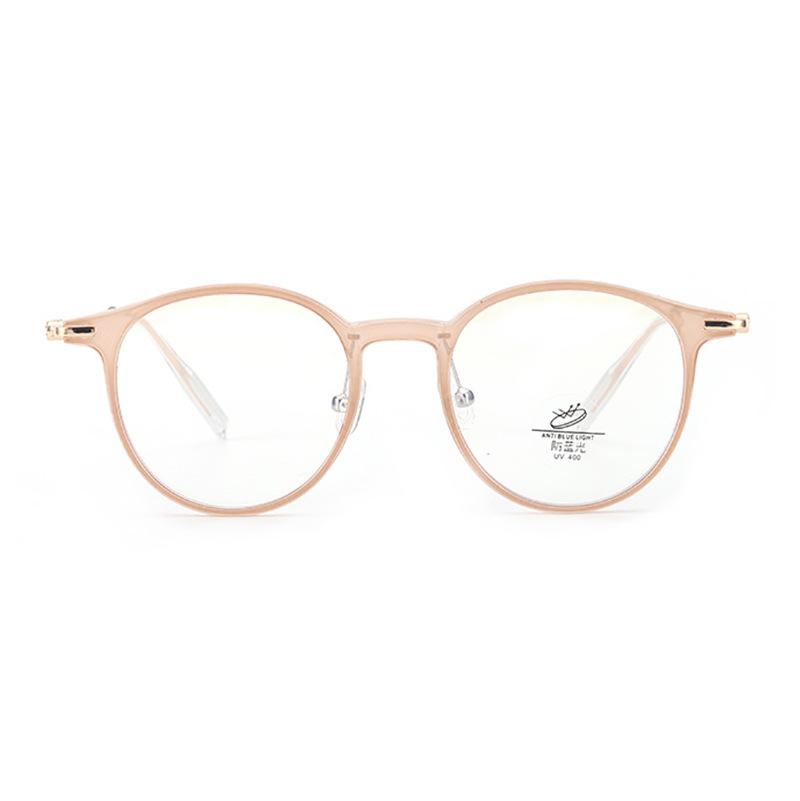 Campus Style Glasses Frames  Material Anti Blue Light Eyeglass Frames For Women Round Shape Men Glass