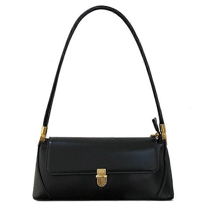 Women Black Shoulder Bags Vintage Handbag Retro Classic Small Pur