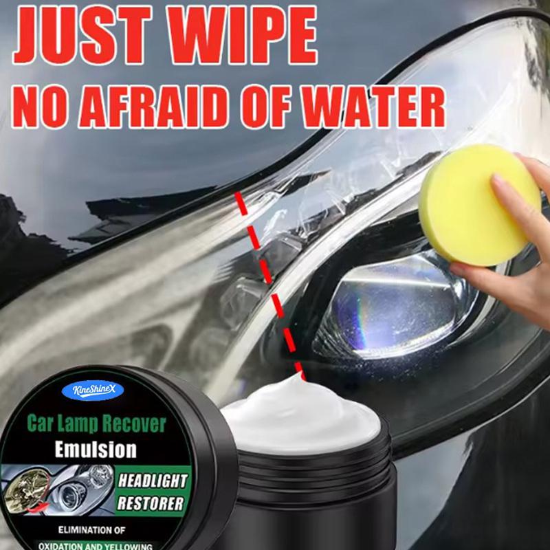 Car Headlight Restoration And Polishing Kit - Scratch Remover And Oxidation Cleaning Repair Paste For Headlight Assembly