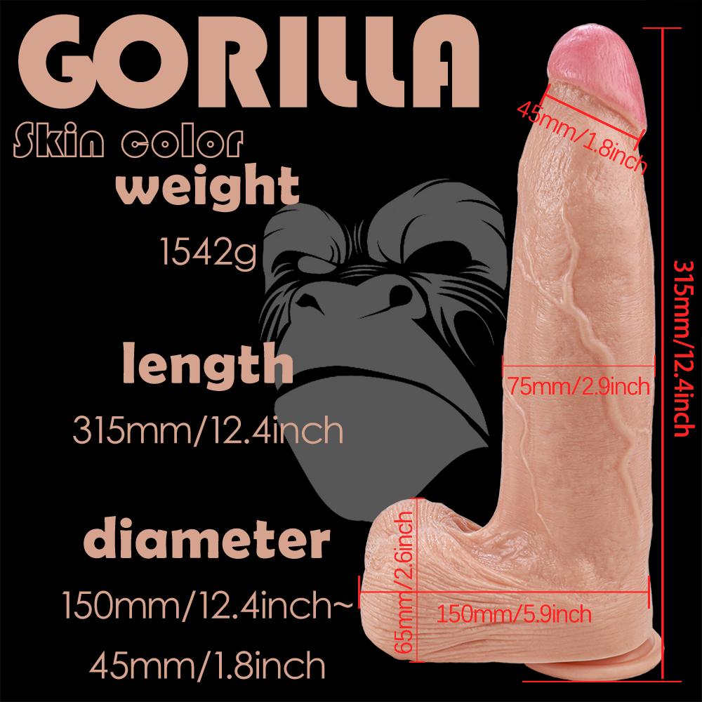 31.5cm Oversized Huge Dildo   Fisting Anal Plug Sex Toy Strap On Penis Realistic Dick Femdom BDSM Slave Big Cock PVC