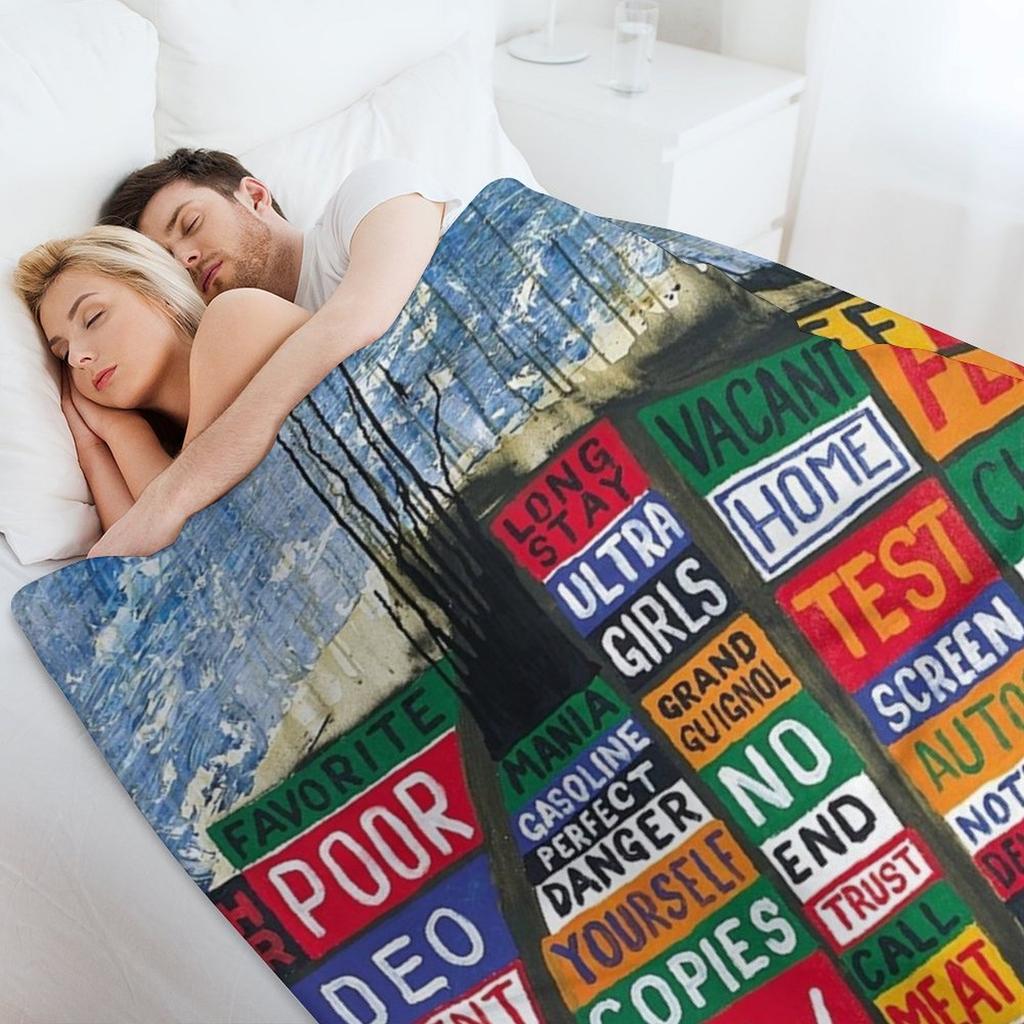 RADIOHEADS Throw Blanket Single for sofa Plaid Soft Beds Blankets