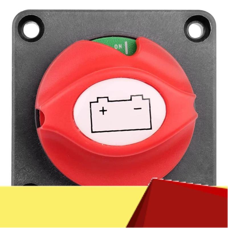 Battery Disconnect Switch Master Cut Shut Off Switch 12V 24V 48V For Marine Boat RV Waterproof Battery Isolator Switch-M53K