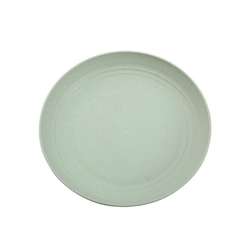 1pc Solid Color Eco Friendly Fruit Dishes Plates Dishes Wheat Straw Plates Dinnerware Dishwasher Safe Unbreakable Healthy Child