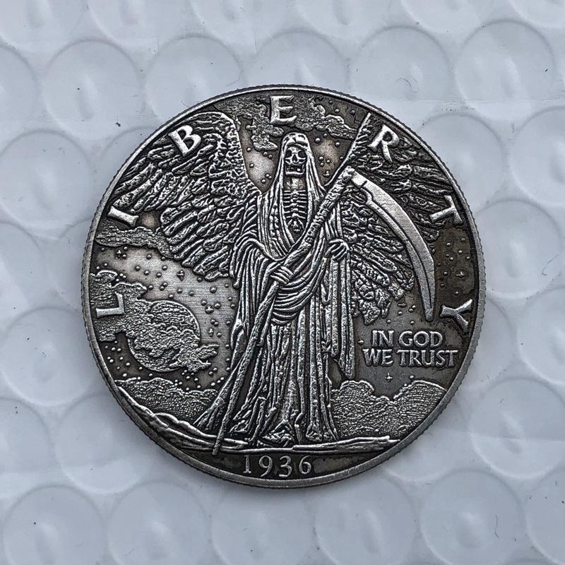 1936 USA UNITED STATES Hobo Nickel Commemorative Collectible Souvenirs Silver Coins