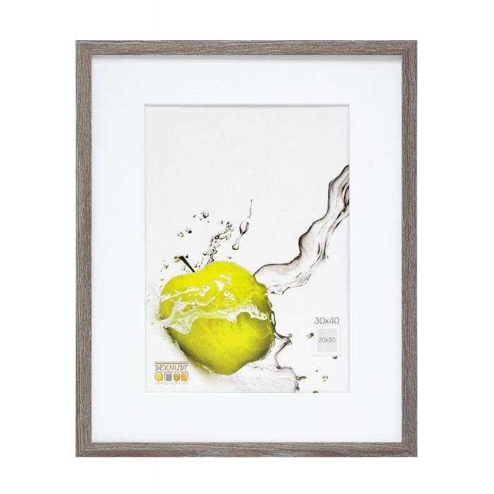 Cadre Photo - DEKNUDT - S66K - Chêne Gris - 13x18 cm - Passe-partout 10x15 cm