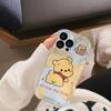 Cartoon Winnie the Pooh is suitable for Apple 16promax mobile phone case ipone13pro soft 12 transparent 11/15.