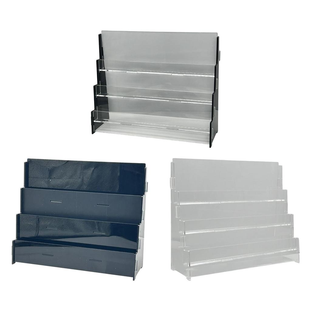 Acrylic Display Stand Sports Card Shelf Countertop Storage Tabletop Rack Holder