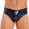 Mens Wet Look Patent Leather Briefs Underwear Male Underpants Club Pole Dancing Costume