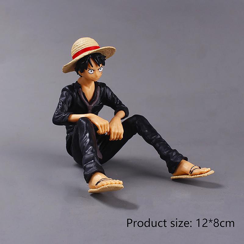 Anime One Piece Luffy Pvc Figurine Monkey D Luffy Classic Model Toys Sabo Ace Doll Cake Car Decoration Collection