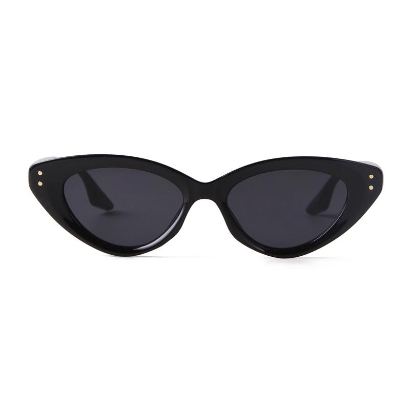 New Fashion Cat Eye Sunglasses Female Retro Shades Colorful Rivet Street Shooting Eyeglasses Uv400 Sun Glasses For Women