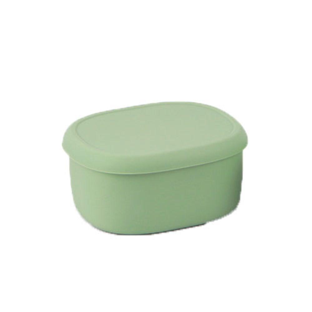 Oval Food Storage Box Heat Resistance Food Container Salad Box Silicone Lunch Box  Travel