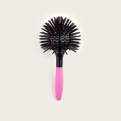 3D Round Hair Brushes Comb 360° Round Styling Hair Brush Detangling Hairbrush Salon Spherical Ball Brush for Thick Curly Hair